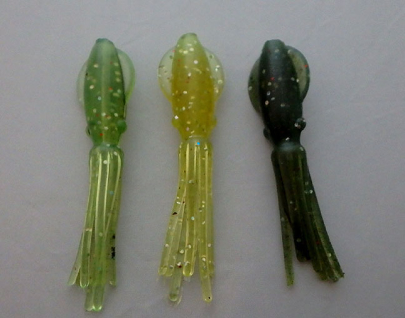 3-Pack Tiny B2 Squids Shades of Green or Yellow